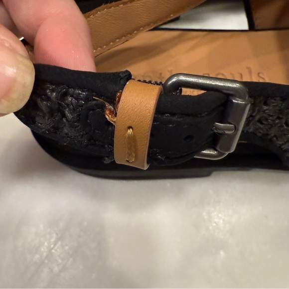 Kenneth Cole Gentle Souls Raffia Sling Back Loafer Black Sz 9.5 NIB - Picture 12 of 15